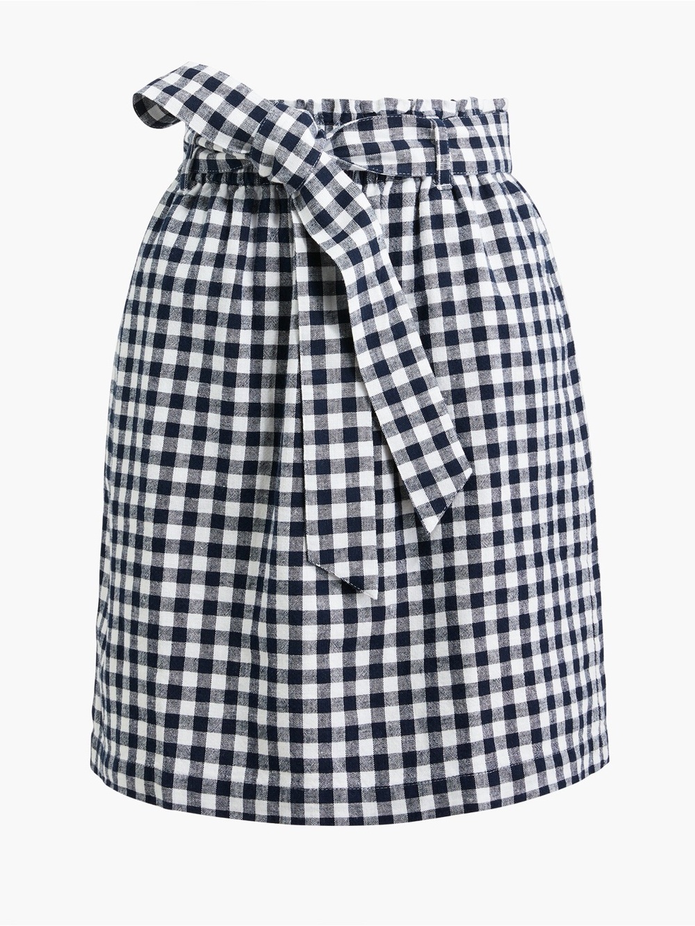 J.crew Linen-cotton paper-bag mini skirt